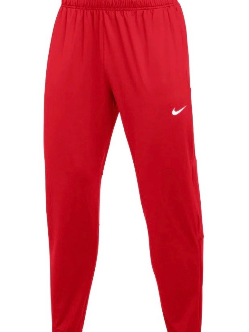 Mens Nike Red Jogger Track Pants with White Swoosh and Drawstring size Small NEW